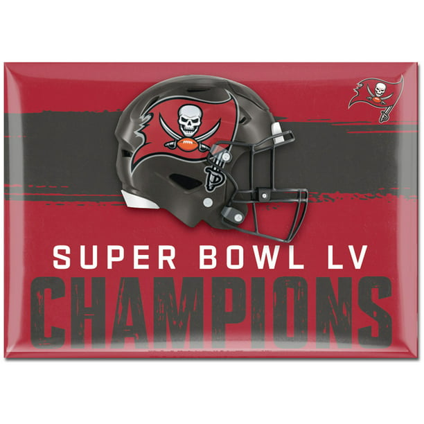 Super Bowl LV Champions Tampa Bay Buccaneers Fridge Magnet Size 2.5 x 3.5 
